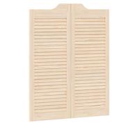 vidaXL : Portes battantes, 100 x 40 cm, en bois massif de pin, finition naturelle