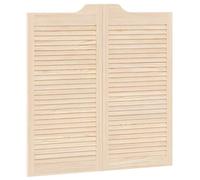 vidaXL : Portes battantes, 100 x 50 cm, en bois massif de pin, finition naturelle
