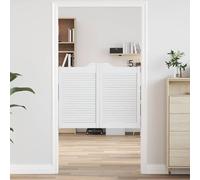 vidaXL : 2 portes battantes, 80 x 50 cm, en bois massif de pin, blanches