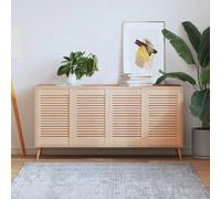 vidaXL Portes d'armoire à persiennes 4 pcs Bois de pin massif 61,5 x 39,4 cm