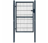 vidaXL Portillon 2D 106x190 cm Gris anthracite