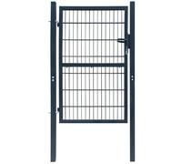 VIDAXL Portillon acier anthracite 106x248 cm