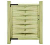 vidaXL Portillon Bois de pin imprégné 100x125 cm Vert
