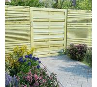 vidaXL Portillon bois pin imprégné 100x125 cm Vert