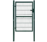 vidaXL Portillon de Jardin 2D (Simple) Acier Vert 106x230 cm Porte de Clôture