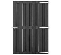 vidaXL Portillon Portail de Jardin Porte de Patio Portillon de Terrasse Portail de Patio Porte d'Extérieur Durable WPC 100x150 cm Gris