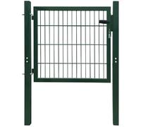 vidaXL Portillon simple 2D 106 x 130 cm - Vert