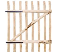 vidaXL Portillon simple de clôture Bois de noisetier 100x120 cm