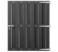 vidaXL Portillon WPC - Gris