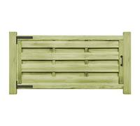 vidaXL Portillons 2 pcs Bois de pin imprégné 150x75 cm Vert