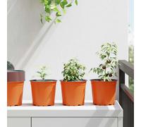 vidaXL Pot à fleurs 200 pcs Terre cuite Ø 15 x 13 cm Plastique