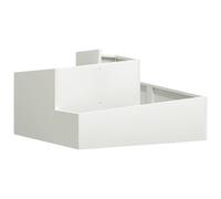 vidaXL Pot blanc 80x80x50 cm en plastique