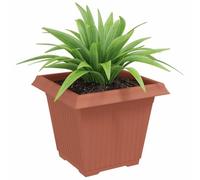 vidaXL Pot de Fleurs Carré 6 pcs Rouge brique 38 x 38 x 30 cm