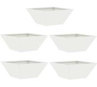 vidaXL Pot de jardin 5 pcs blanc 35 x 35 x 15 cm