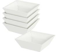 vidaXL Jardinières pour plantes, lot de 5, blanches, 50 x 50 x 15 cm