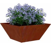 vidaXL Pot de jardin 5 pcs Rouillé 35 x 35 x 15 cm Acier résistant aux intempéries