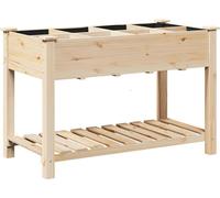 vidaXL Pot de jardin avec étagère Beige 115 x 59 x 76,5 cm