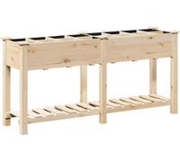 Jardinière avec étagère vidaXL, beige, 161,5 x 45 x 76,5 cm