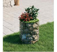 vidaXL Poteau à Gabion Circulaire Panier de Gabion Jardinière de Jardin Bac Plantes Terrasse d'Extérieur Acier Galvanisé 152015