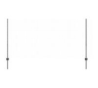 vidaXL Poteau de clôture. 5 pcs Gris 120 cm Acier, Piquets cylindriques Robustes pour Jardin et terrasse, barrière Moderne, Solution paysagère pour Votre extérieur