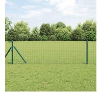 vidaXL Poteau de clôture. 52 pcs Vert 3,2 x 3,2 x 100 cm 3350114