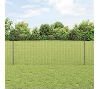 vidaXL Poteaux de clôture 10 pcs U-Channel Gris 100 cm Acier 42006280