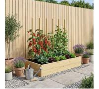 vidaXL Poteaux de clôture 15 pièces Vert 150 cm Bois de pin Massif