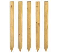 vidaXL Poteaux de clôture 5 pièces Vert 100 cm Bois de pin Massif
