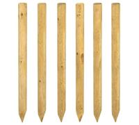 vidaXL Poteaux de clôture 6 pièces Vert 150 cm Bois de pin Massif