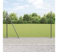 Poteaux De Clôture Vidaxl Lot De 52 Gris Béton 3,2 X 3,2 X 83,5 Cm