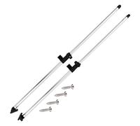 vidaXL Poteaux de soutien de dessus Bimini 2 pcs Aluminium
