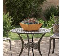 vidaXL Pot de jardin 5 pcs Rouillé 40 x 40 x 15 cm Acier résistant aux intempéries