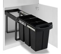 vidaXL Poubelle collecteur de déchets Soft-Close 36 L