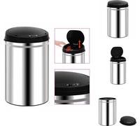 vidaXL Poubelle automatique à capteur 30 L inox - Poubelles & poubelles