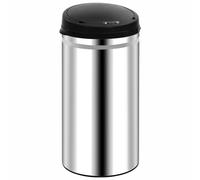 vidaXL Poubelle automatique à capteur 50 L inox