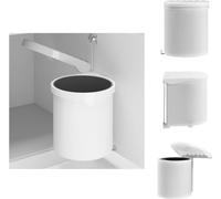 vidaXL Poubelle de cuisine encastrable plastique 8 L - Poubelles & poubelles