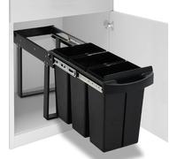 vidaXL Poubelle de cuisine intégrée - 36L