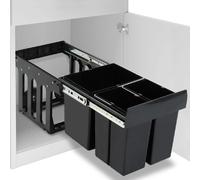 vidaXL Poubelle de cuisine intégrée - 48L