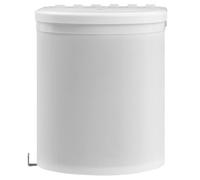 vidaXL Poubelle intégrée de cuisine Plastique 12 L Blanc