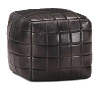 VidaXL Pouf Cuir
