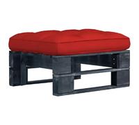 vidaXL Pouf de jardin Noir