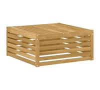 vidaXL Pouf d'Extérieur Bois d'Acacia Massif Blanc 79 x 79 x 37 cm, Mobilier de balcon élégant, moderne pour le jardin, résistant aux intempéries, facile à nettoyer, design modulable