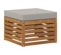 vidaXL Pouf d'Extérieur Bois d'Acacia Massif Naturel