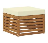 vidaXL Pouf d'Extérieur Bois d'Acacia Massif Naturel