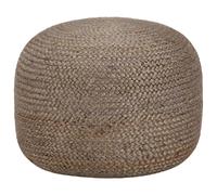 VidaXL Pouf en Jute - Gris clair