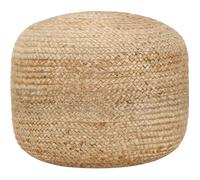 vidaXL Pouf fait à la main en jute 45 x 30 cm