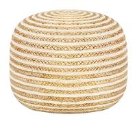 vidaXL Pouf fait à la main en jute 45x30 cm 1 place intérieur