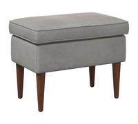 vidaXL Pouf Gris clair 55 x 35 x 41 cm Velours