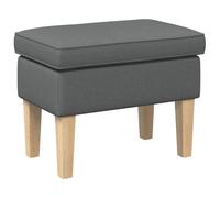 vidaXL Pouf Gris foncé 55 x 35 x 41 cm Tissu