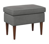 vidaXL Pouf Gris foncé 55 x 35 x 41 cm Velours